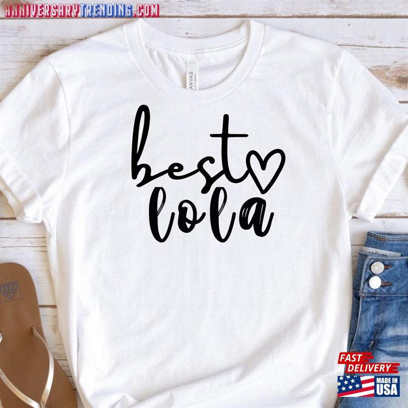 Lola Gifts Baby Reveal For Best Heart T-Shirt Hoodie Unisex -Bipubunny Store