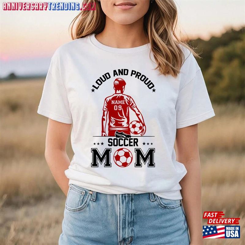 Loud And Proud Soccer Mom T-Shirt Classic -Bipubunny Store