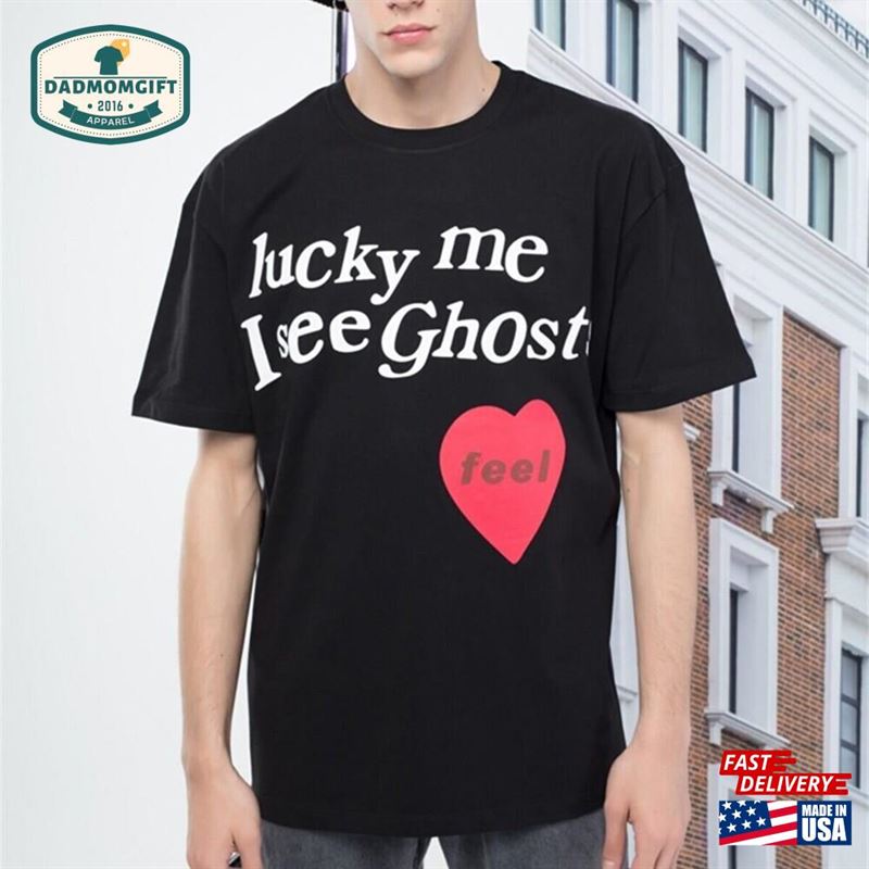 Lucky Me T Shirt 100% Cotton T-Shirt I See Ghosts With 3D Print Streetwear Black Unisex Hoodie