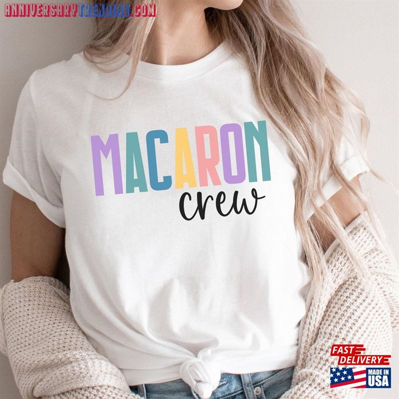 Macaron Crew Shirt Retro T-Shirt Unisex – Bipubunny Store