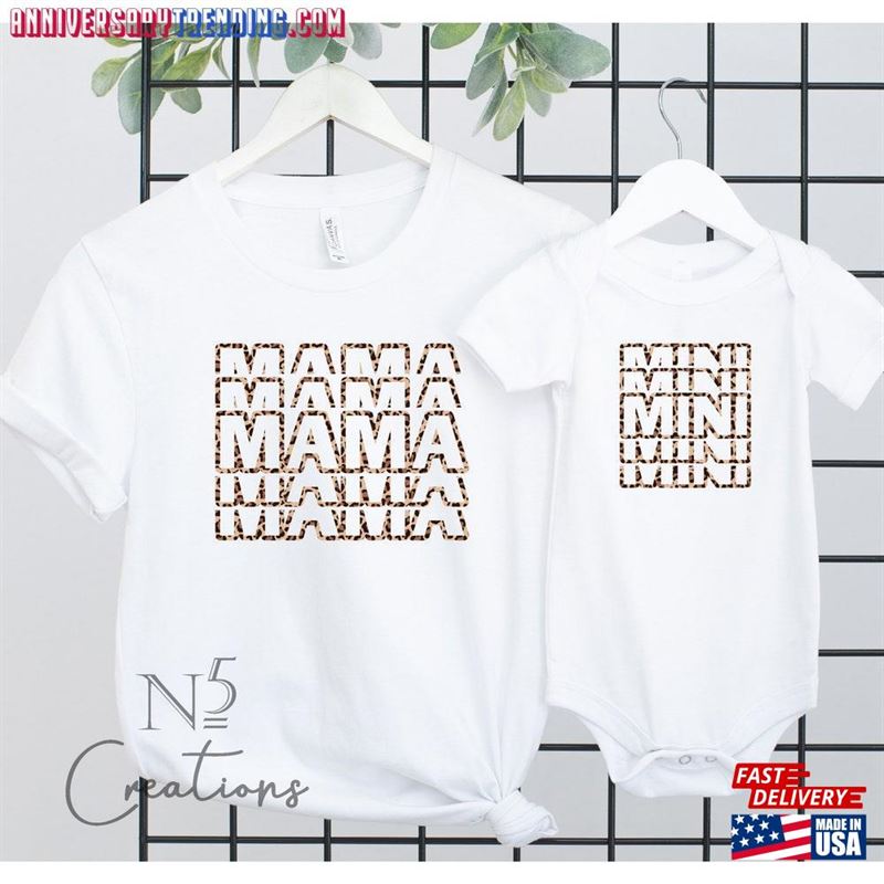 Mama And Mini Matching Tshirts Outfits Personalised Mother Unisex Sweatshirt – Bipubunny Store