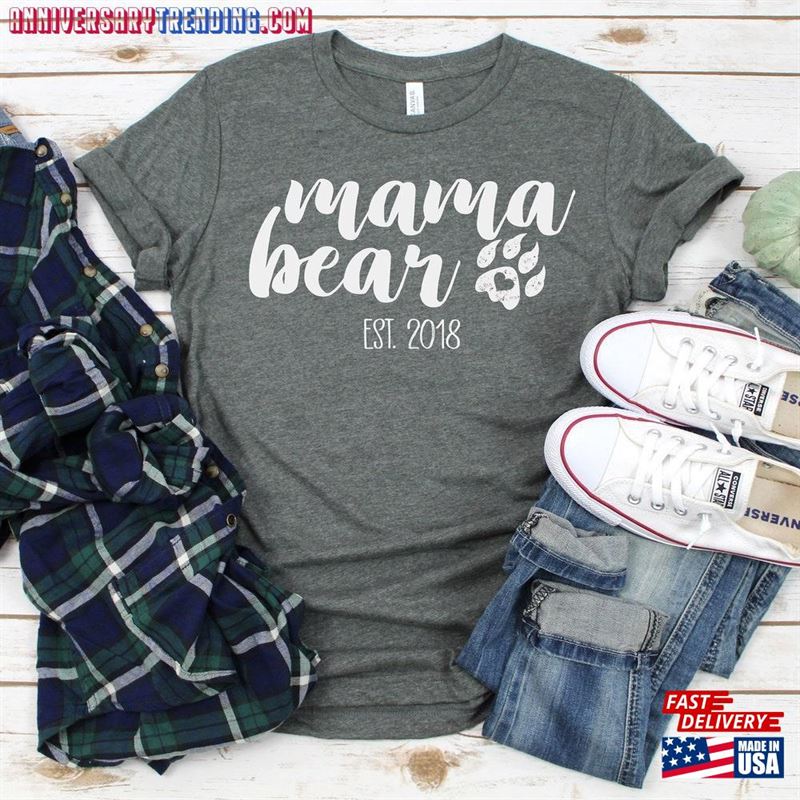 Mama Bear Est Personalized T-Shirt Mother’s Day Shirt Hoodie – Bipubunny Store