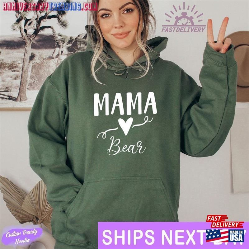 Mama Bear Hoodie Best Mom Shirt Mothers Day Classic – Bipubunny Store