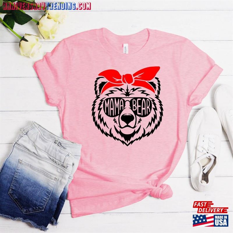 Mama Bear Sunglass Shirt Mothers Day Gift Classic Sweatshirt -Bipubunny Store