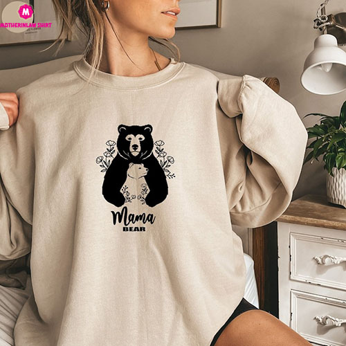 Mama Bear Sweatshirt, Mother’s Day Sweatshirt, Funny Mom Shirt, Mother’s Day Gift, Mom Shirt,Gift for Mom, Gift for Mother, Mama Sweatshirt