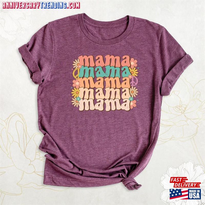 Mama Floral Shirt Mom Tee Cute Womens Clothing Classic Sweatshirt – Bipubunny Store