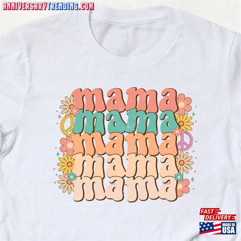 Mama Floral Shirt Mom Tee Cute Womens Clothing Classic Sweatshirt – Bipubunny Store