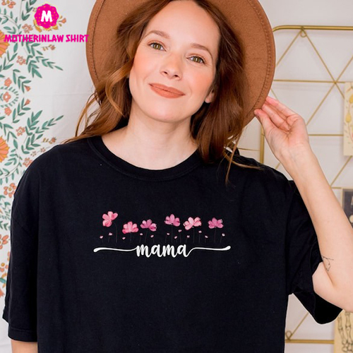 Mama Flower T-shirt, Mama Comfort Colors, Mother’s Day gift, Cute Mom Shirt, Mom Life, Mommy shirt, Boho mom shirt, Fun Mom shirt, Mom gift