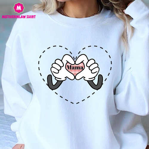 Mama Heart Sweatshirt, Caring Mothers Day shirt, Mothers Day Shirt, Gift for her, Gift for Mom, Mothers Day Gift, Birthday Gift for Mom