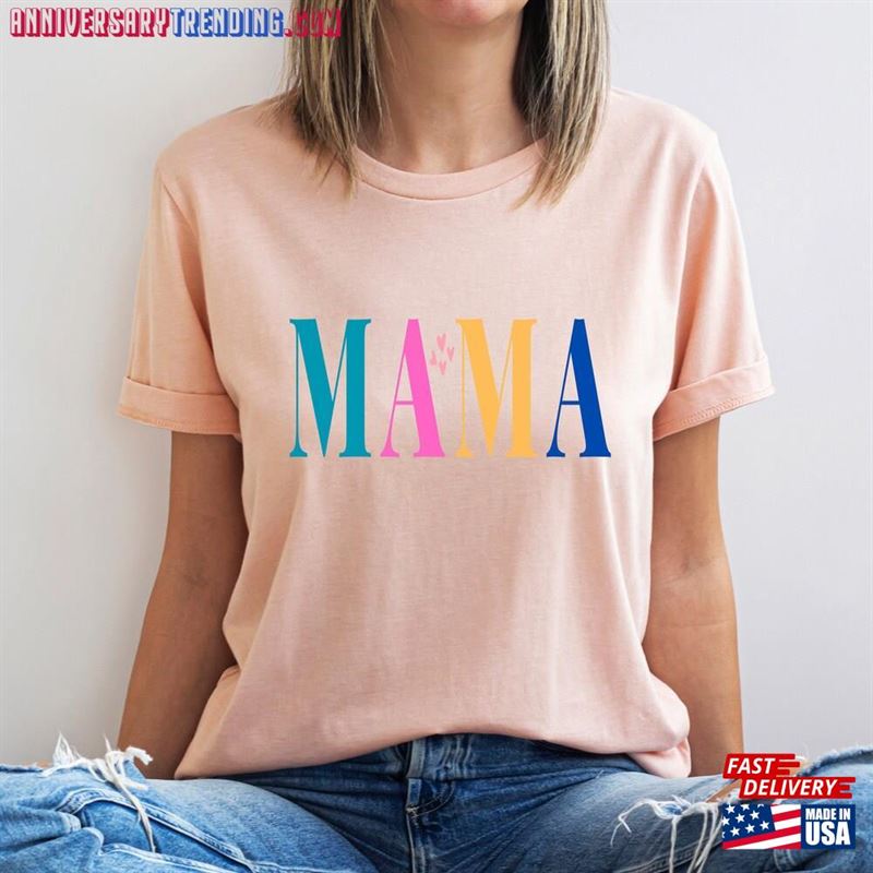 Mama Heart T-Shirt Minimal Shirt Mothers Day Gift Sweatshirt Unisex – Bipubunny Store