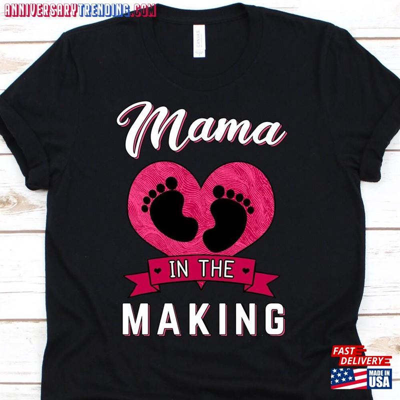 Mama In The Making Shirt Motherhood Mothers Day Hoodie Sweatshirt – Bipubunny Store