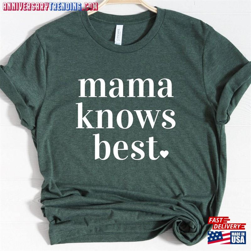 Mama Knows Best Shirt Mom T-Shirt Sweatshirt – Bipubunny Store