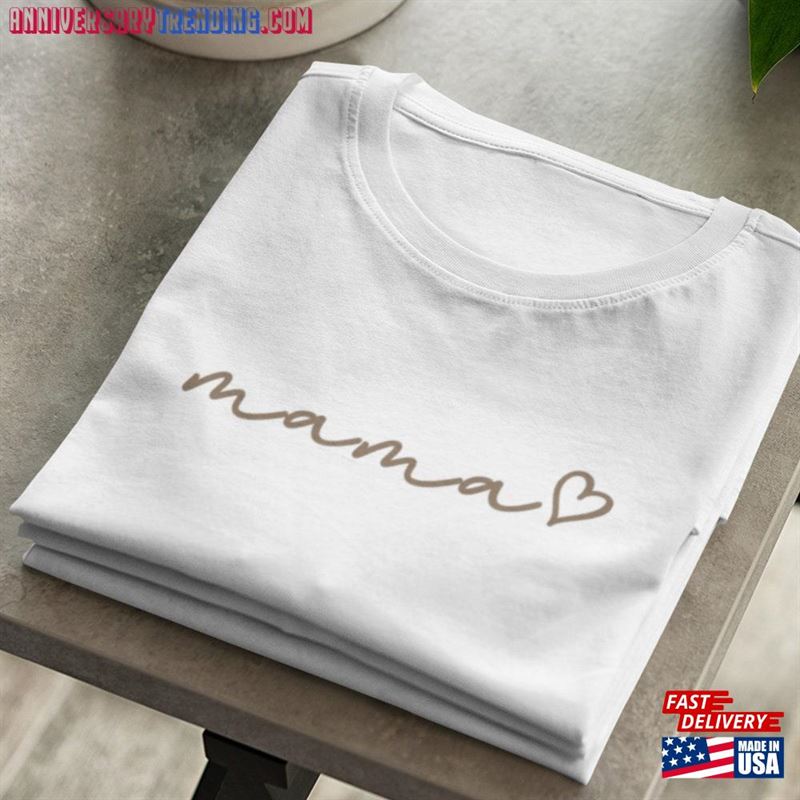 Mama Love Heart Shirt Graphic Mom Life Sweatshirt Classic -Bipubunny Store