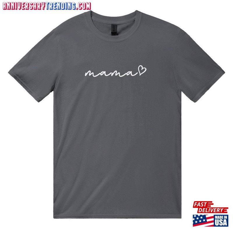 Mama Love Heart Shirt Graphic Mom Life Sweatshirt Classic -Bipubunny Store