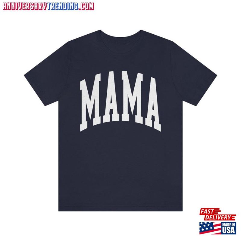 Mama Mother’s Day Varsity Letter Cute Simple Shirt Gifts Sweatshirt Unisex – Bipubunny Store