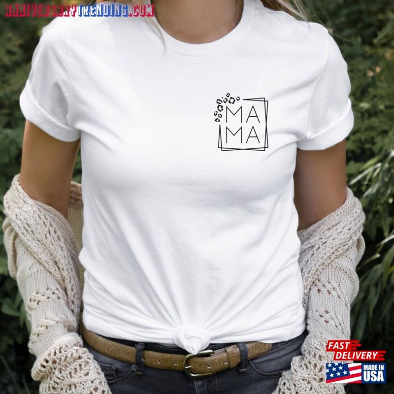 Mama Pocket Design Crewneck T Shirt T-Shirt Classic – Bipubunny Store