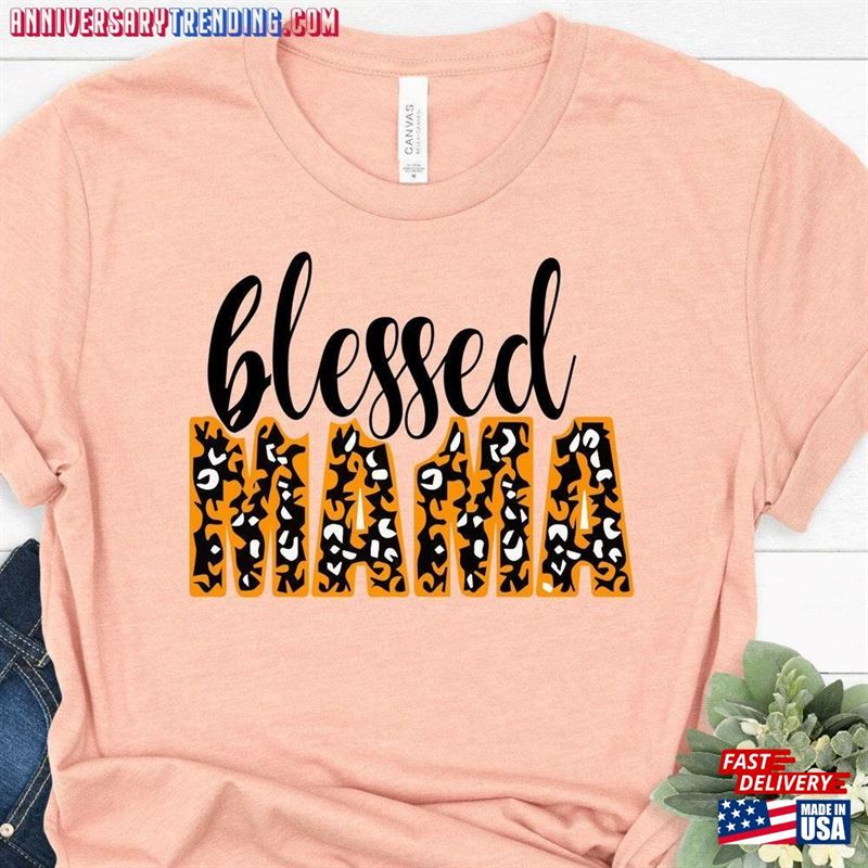 Mama Shirt Blessed Mother T-Shirt Classic -Bipubunny Store