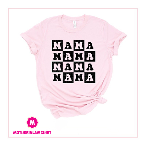 Mama Shirt, Checkered Mama Tee, Mother’s Day Shirts, Retro Checker Mama Shirt, Cool Mom Shirt, Trendy Mama Shirt, Gift For Mom, Graphic Tee