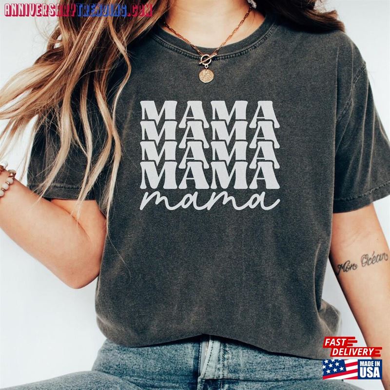 Mama Shirt Comfort Colors Mother’s Day Unisex T-Shirt -Bipubunny Store