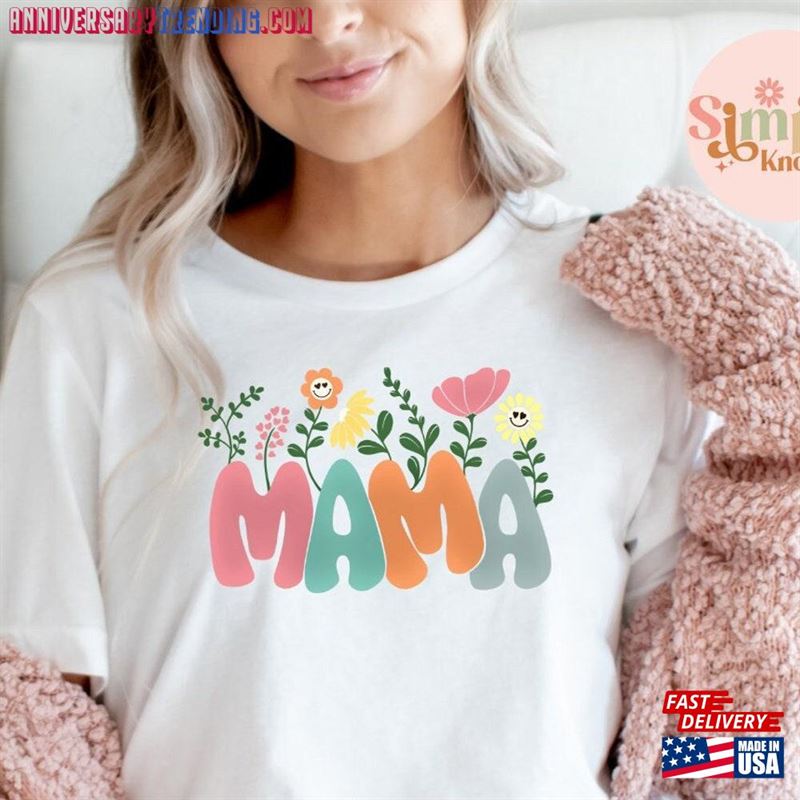 Mama Shirt For Mom Mothers Day T-Shirt Women Gift Classic Sweatshirt – Bipubunny Store