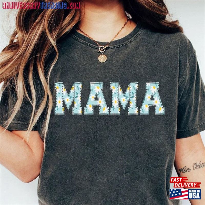 Mama Shirt Groovy Retro Daisy Mom Sweatshirt Hoodie – Bipubunny Store