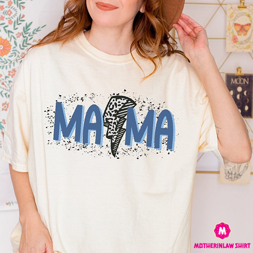 Mama Shirt, Leopard Mama Shirt, Retro Mama Shirt , Motherhood Shirt, Cute Mom Shirt, Mothers Day Gift, Strong Woman, Comfort Color Tee