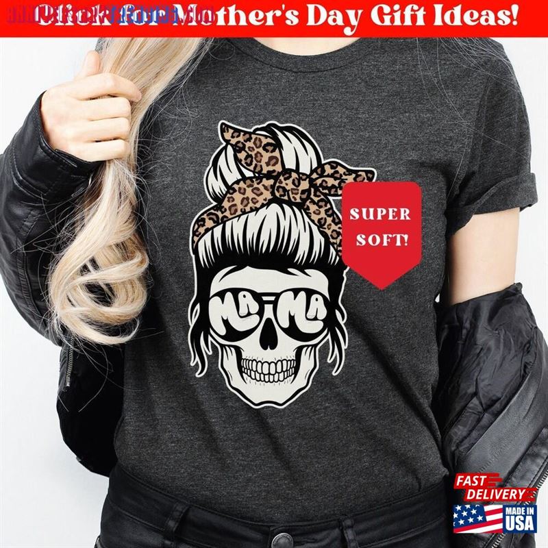 Mama Skull Shirt 1St Mothers Day Gift Mom T-Shirt Classic – Bipubunny Store