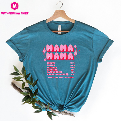 Mama Sweatshirt, Cool Mama Features, Perfect Mom Ingridients, Mother’s Day Shirt, Vintage Mama Shirt, Funny Mother Shirt, Blessed Mama Shirt