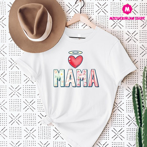 Mama T-Shirt, Mama Retro Heart Shirt, Mothers Day Gift, Custom Shirt for Mothers, Mom T shirt, Mommy Tee, Mom Gift, New Mommy Gift