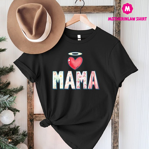 Mama T-Shirt, Mama Retro Heart Shirt, Mothers Day Gift, Custom Shirt for Mothers, Mom T shirt, Mommy Tee, Mom Gift, New Mommy Gift