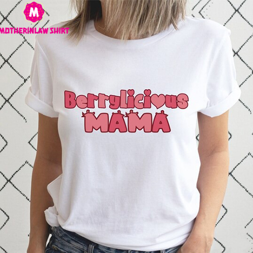 Mama T Shirt Mothers Day Gift For Wife From Husband, Berry Tee Shirt Birthday Gift For Sister, Cute Summer Fruit TShirt Fun Gift For New Mom