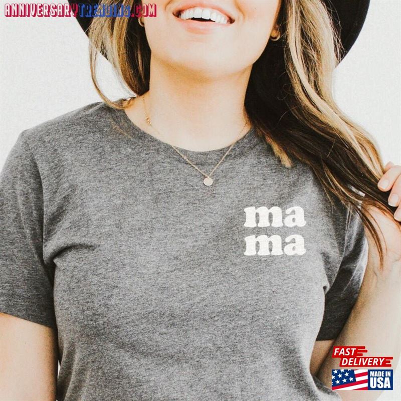 Mama Tee Stacked Shirt Classic T-Shirt – Bipubunny Store