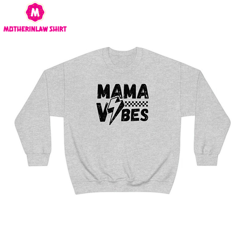 MAMA Vibes Crew Sweatshirt, MAMA Pullover Gift For New Mom, Mama Shirt, New Mom Gift, Mom Birthday Gift, Mama Sweatshirt