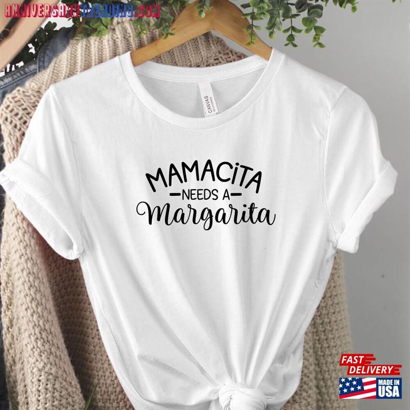 Mamacita Needs A Margarita Shirt Mom Funny Tshirt Unisex Sweatshirt – Bipubunny Store