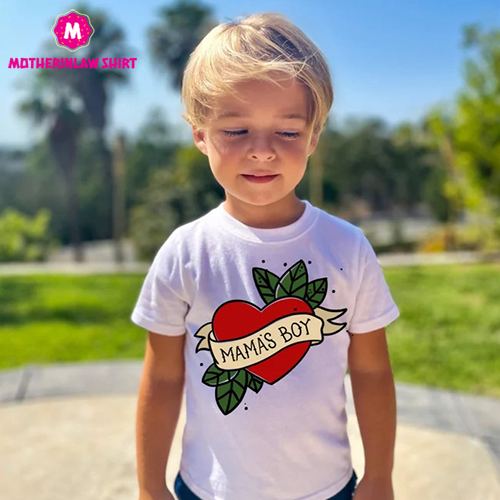 Mama’s Boy Toddler Shirt – Tattoo Heart Mamas Boy Shirt, Cute Toddler Shirt, Mamas Boy, Youth Tee, Longsleeve