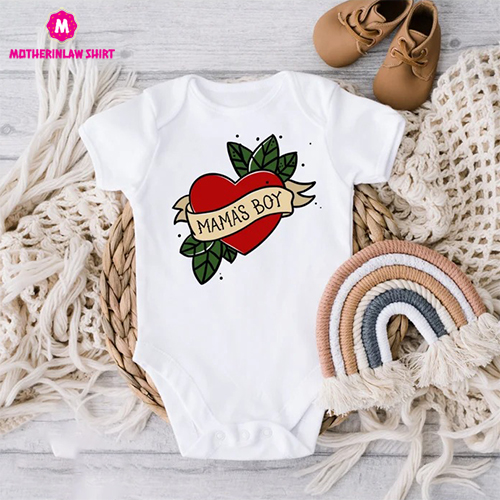 Mama’s Boy Toddler Shirt – Tattoo Heart Mamas Boy Shirt, Cute Toddler Shirt, Mamas Boy, Youth Tee, Longsleeve