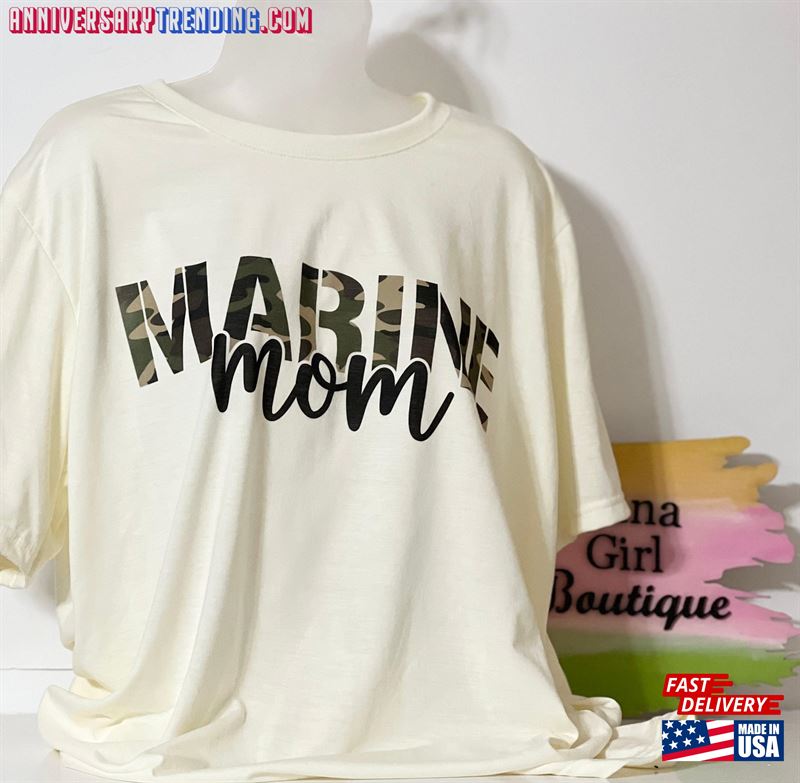 Marine Mom Sweatshirt T-Shirt -Bipubunny Store