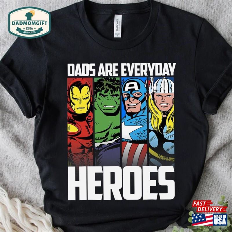 Marvel Avengers Father’s Day Everyday Heroes Graphic Shirt Hoodie Sweatshirt