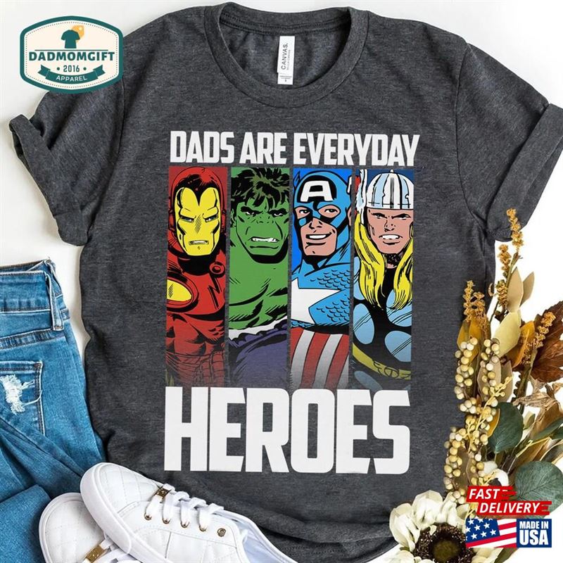 Marvel Avengers Father's Day Everyday Heroes Graphic Shirt Hoodie Sweatshirt Marvel Avengers Father's Day Everyday Heroes Graphic Shirt Hoodie Sweatshirt