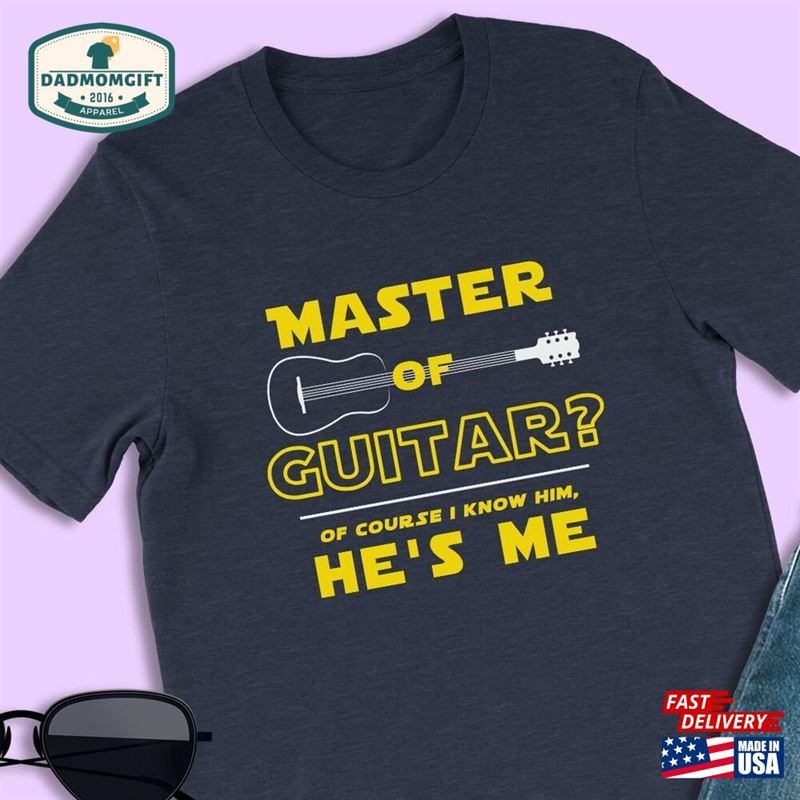 Master Of Guitar Shirt Star Wars Fans Outfit For Dad Fathers Day Gift Guitarist Unisex Hoodie