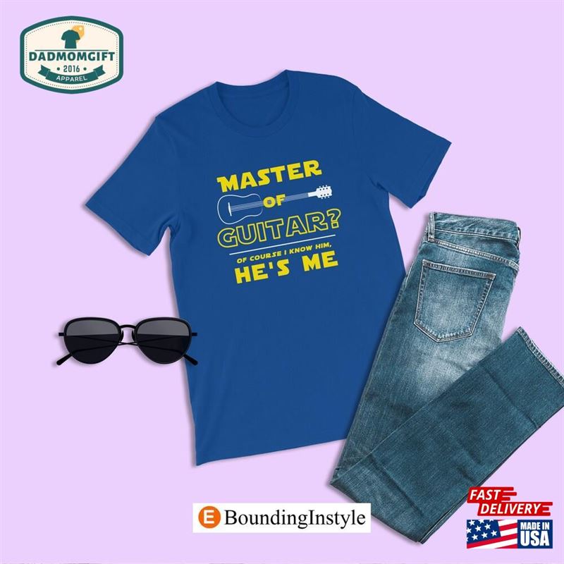 Master Of Guitar Shirt Star Wars Fans Outfit For Dad Fathers Day Gift Guitarist Unisex Hoodie