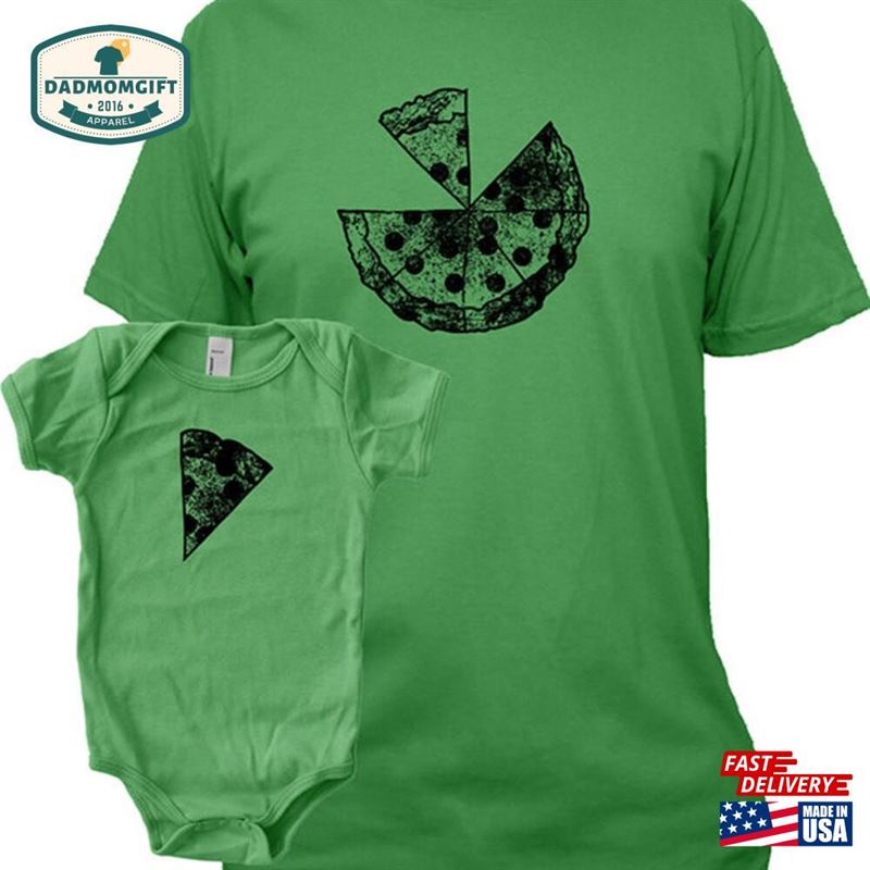 Matching Father Baby Shirts Pizza T-Shirts Fathers Day Gift Classic Sweatshirt