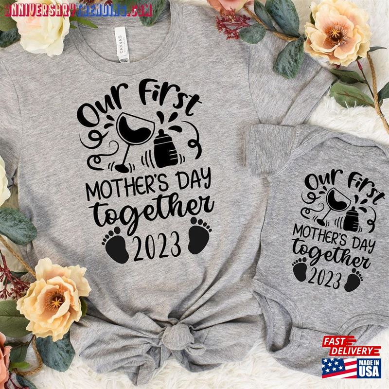 Matching Mommy Me Shirt For Mothers Day New Mom Mama Mini Mathching Outfits T-Shirt Sweatshirt Unisex -Bipubunny Store