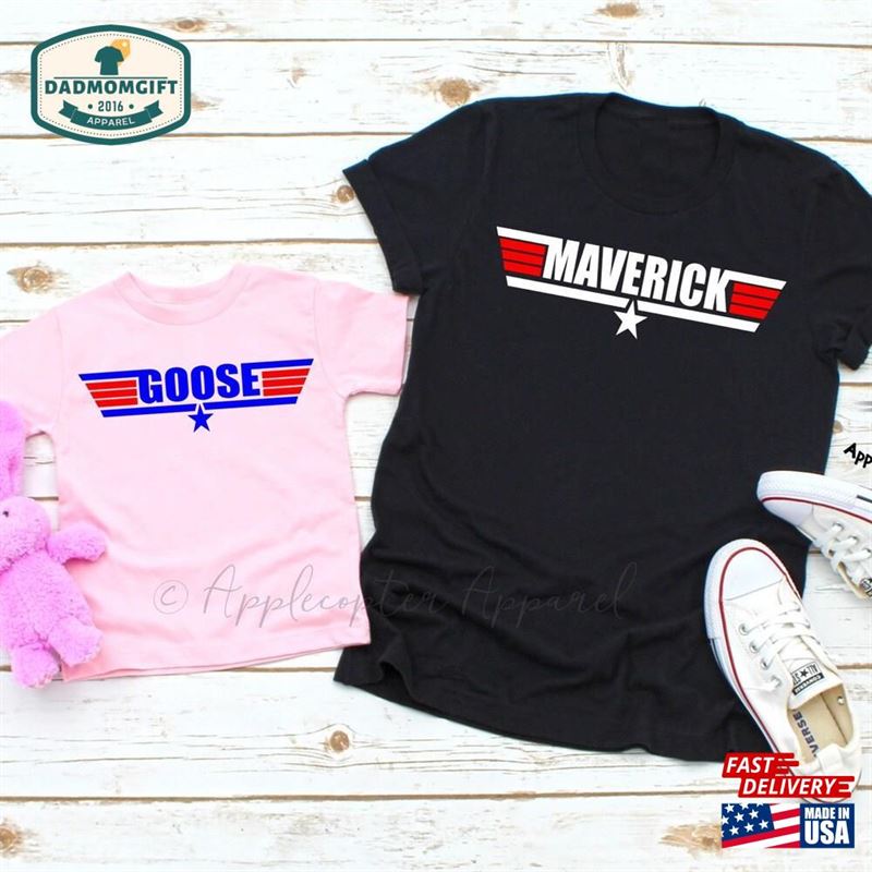 Maverick And Goose Shirts Father Daughter Top Gun Baby Sweatshirt Classic