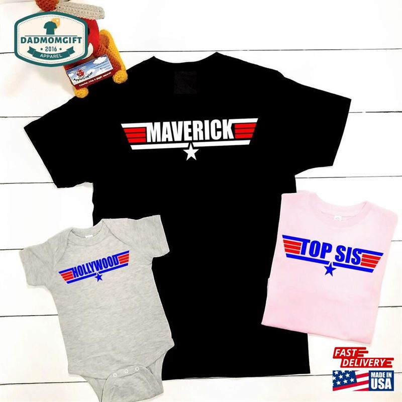 Maverick And Goose Shirts Father Daughter Top Gun Baby Sweatshirt Classic