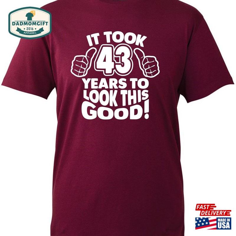 Mens 43Rd Birthday Gifts T-Shirt Classic