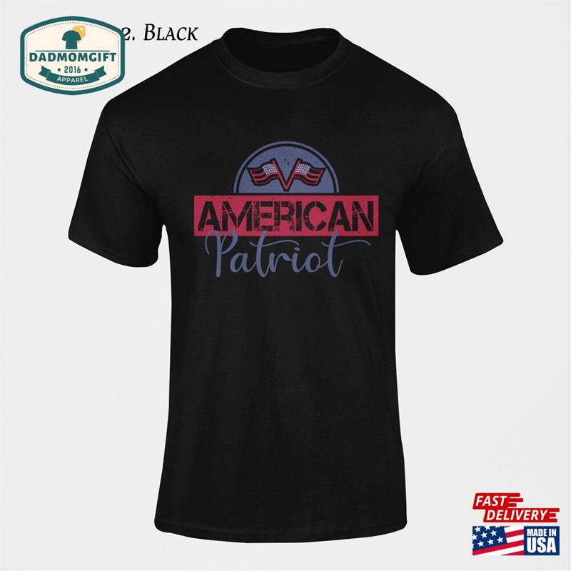 Men’s American Patriot Theme T-Shirt Pride For Him Tee Classic