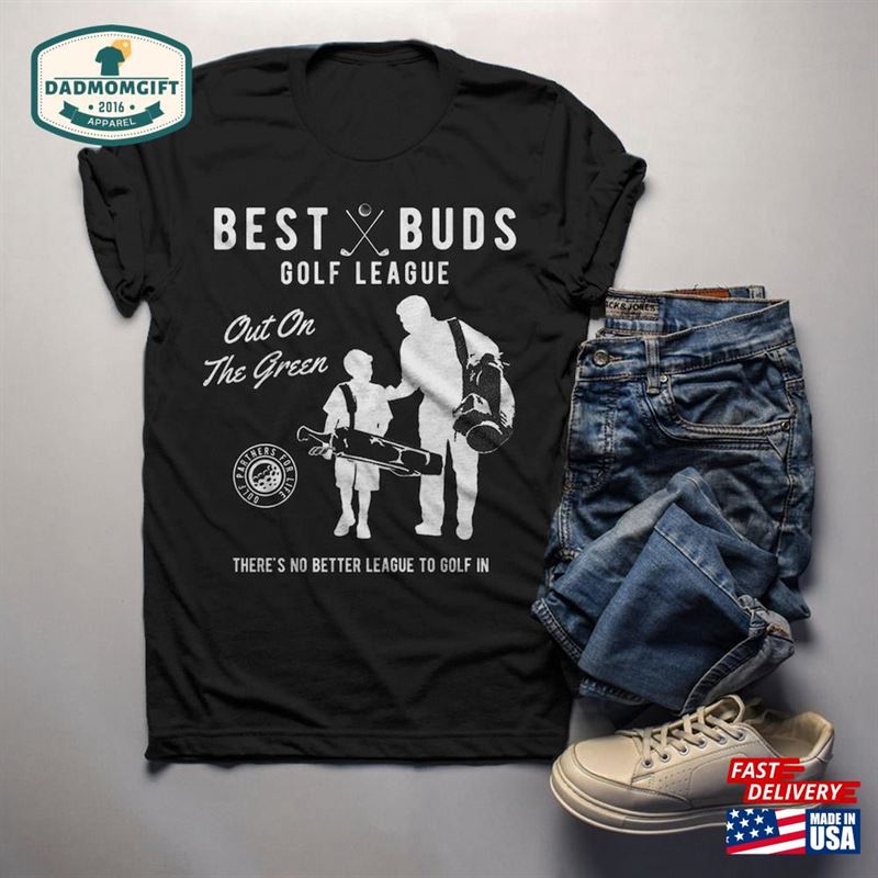 Men’s Best Buds Golf League T-Shirt Matching Father Son Shirt Grandpa Tees Sweatshirt Hoodie