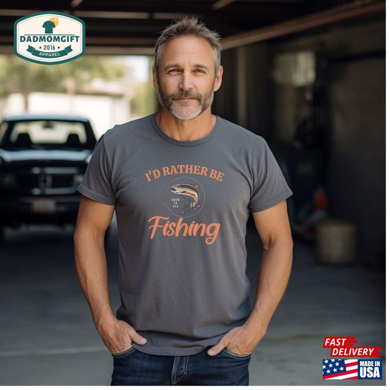 Mens Fishing Shirt Comfort Colors Unique Gifts For Dad Unisex Classic