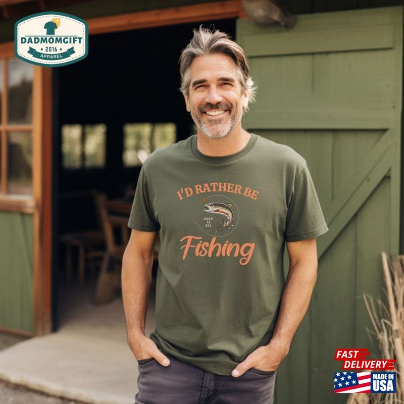 Mens Fishing Shirt Comfort Colors Unique Gifts For Dad Unisex Classic